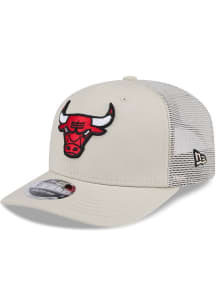 New Era Chicago Bulls Canvas Trucker LP 9FIFTY Adjustable Hat - Grey