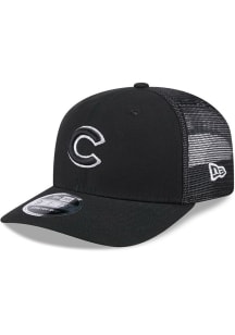 New Era Chicago Cubs Canvas Trucker LP 9FIFTY Adjustable Hat - Black