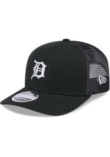 New Era Detroit Tigers Canvas Trucker LP 9FIFTY Adjustable Hat - Black