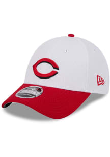 New Era Cincinnati Reds 2T Dash Stretch 9FORTY Adjustable Hat - White