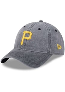 New Era Pittsburgh Pirates Rugged Team 9TWENTY Adjustable Hat - Black