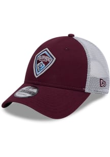 New Era Colorado Rapids Evergreen Trucker 9FORTY Adjustable Hat - Maroon