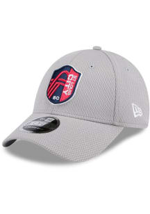 New Era St Louis City SC Evergreen GRA Stretch 9FORTY Adjustable Hat - Grey