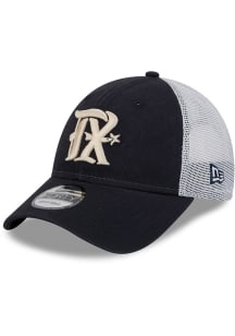 New Era Texas Rangers Evergreen Trucker 9FORTY Design Adjustable Hat - Blue