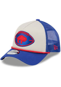 New Era Buffalo Bills 2024 Sideline Historic A Frame 9FORTY Adjustable Hat - Grey