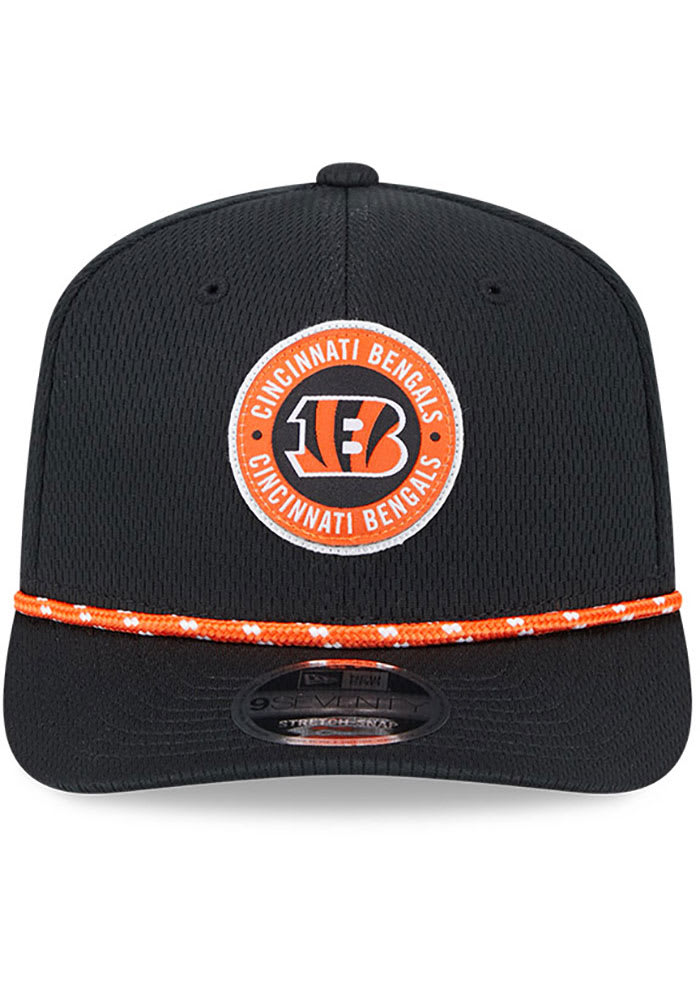 New Era Cincinnati Bengals 2024 Sideline Rope 9SEVENTY Adjustable Hat - Black