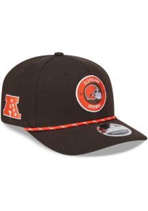 New Era Cleveland Browns 2024 Sideline Rope 9SEVENTY Adjustable Hat - Brown