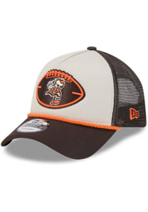 New Era Cleveland Browns 2024 Sideline Historic A Frame 9FORTY Adjustable Hat - Grey