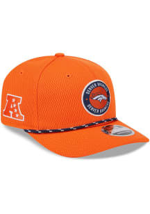 New Era Denver Broncos 2024 Sideline Rope 9SEVENTY Adjustable Hat - Orange