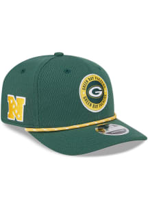 New Era Green Bay Packers 2024 Sideline Rope 9SEVENTY Adjustable Hat - Green