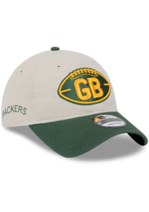 New Era Green Bay Packers 2024 Sideline Historic 9TWENTY Adjustable Hat - Grey