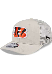New Era Cincinnati Bengals Canvas Trucker LP 9FIFTY Adjustable Hat - Grey
