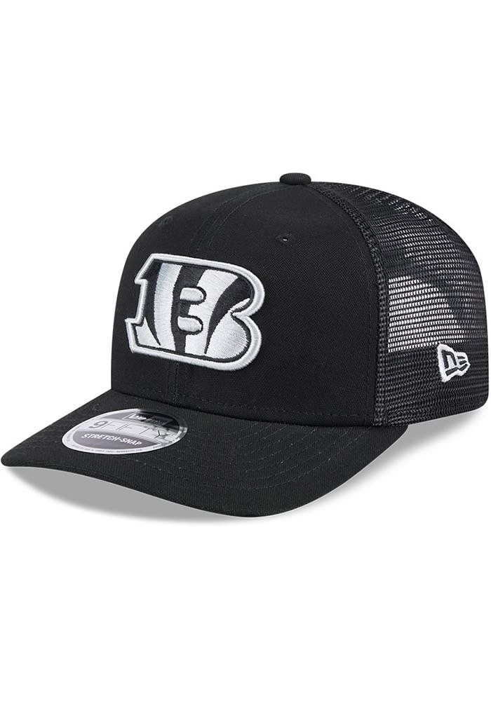 New Era Cincinnati Bengals BLACK Canvas Trucker LP 9FIFTY