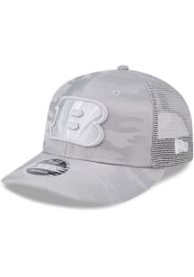 New Era Cincinnati Bengals Tonal Camo LP 9FIFTY Adjustable Hat - Grey