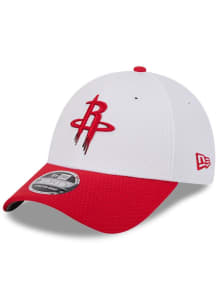 New Era Houston Rockets 2T Dash Stretch 9FORTY Adjustable Hat - White