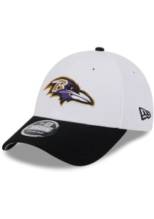 New Era Baltimore Ravens 2T Dash Stretch 9FORTY Adjustable Hat - White