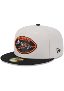 New Era Cincinnati Bengals Mens Grey 2024 Sideline Historic 59FIFTY Fitted Hat