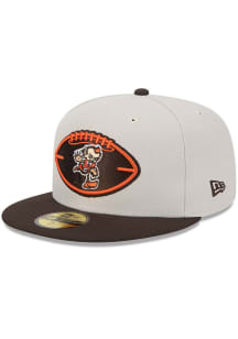 New Era Cleveland Browns Mens Grey 2024 Sideline Historic 59FIFTY Fitted Hat