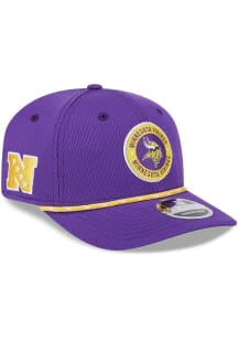 New Era Minnesota Vikings 2024 Sideline Rope 9SEVENTY Adjustable Hat - Purple