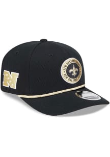 New Era New Orleans Saints 2024 Sideline Rope 9SEVENTY Adjustable Hat - Black