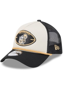 New Era New Orleans Saints 2024 Sideline Historic A Frame 9FORTY Adjustable Hat - Grey