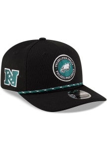 New Era Philadelphia Eagles 2024 Sideline Rope 9SEVENTY Adjustable Hat - Black