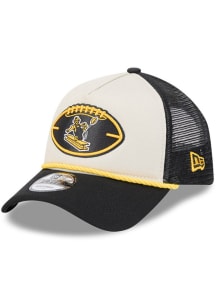 New Era Pittsburgh Steelers 2024 Sideline Historic A Frame 9FORTY Adjustable Hat - Grey