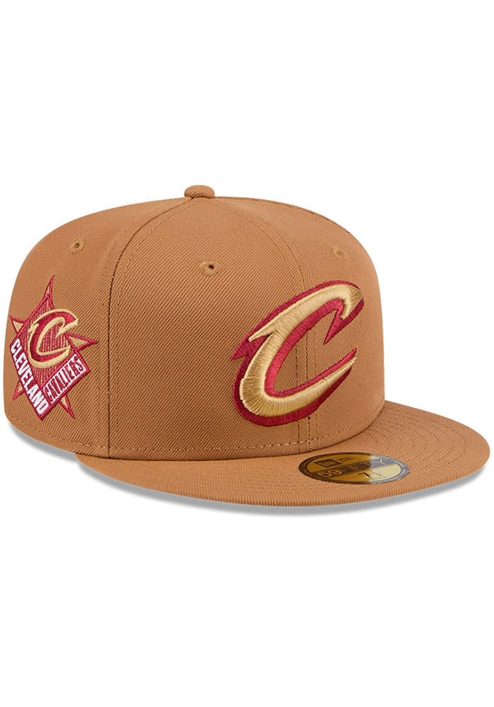 Cleveland Cavaliers Mens Color Pack OTC Logo 59FIFTY TAN New Era Fitted ...