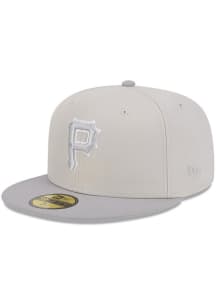 New Era Pittsburgh Pirates Mens Grey Two Tone Color Pack 59FIFTY Fitted Hat