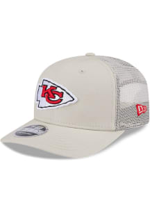 New Era Kansas City Chiefs Canvas Trucker LP 9FIFTY Adjustable Hat - Grey