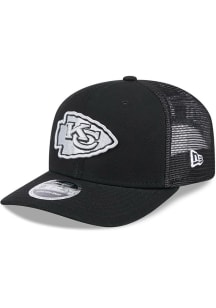 New Era Kansas City Chiefs Canvas Trucker LP 9FIFTY Adjustable Hat - Black