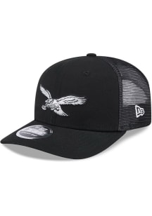 New Era Philadelphia Eagles Canvas Trucker LP 9FIFTY Adjustable Hat - Black