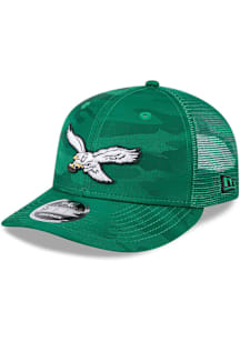 New Era Philadelphia Eagles Camo LP 9FIFTY Adjustable Hat - Kelly Green