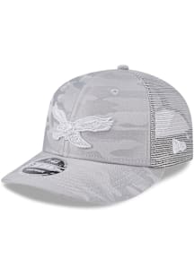 New Era Philadelphia Eagles Tonal Camo LP 9FIFTY Adjustable Hat - Grey