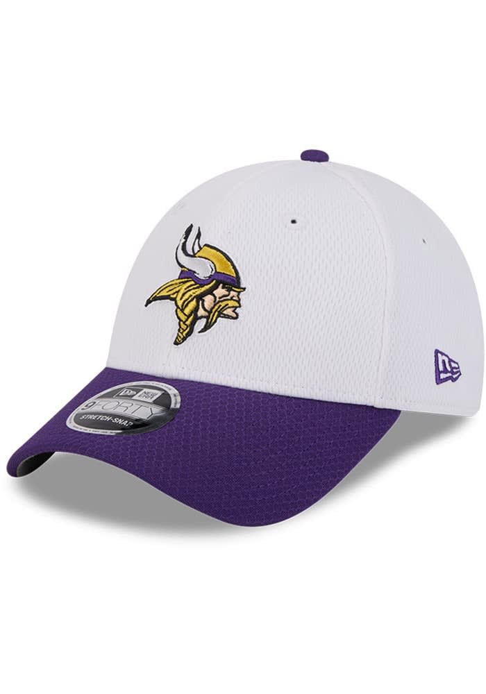 New Era Minnesota Vikings 2T Dash Stretch 9FORTY Adjustable Hat - White