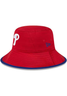 New Era Philadelphia Phillies Red Tech Mens Bucket Hat