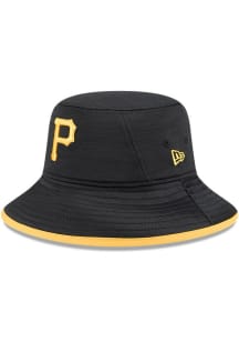 New Era Pittsburgh Pirates Black Tech Mens Bucket Hat