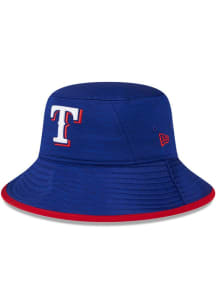 New Era Texas Rangers Blue Tech Mens Bucket Hat