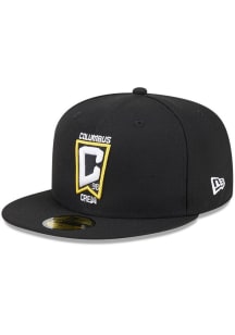 New Era Columbus Crew Mens Black Evergreen 59FIFTY Fitted Hat