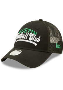 New Era Austin FC Black Team Trucker 9FORTY Womens Adjustable Hat