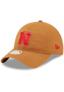 Nebraska Cornhuskers New Era Core Classic 2.0 Womens Adjustable Hat - Tan