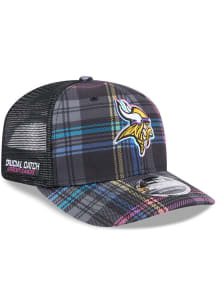 New Era Minnesota Vikings 2024 Crucial Catch 9SEVENTY Adjustable Hat - Black