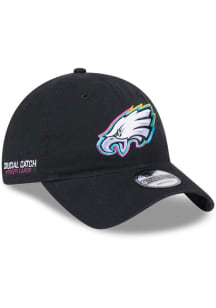 New Era Philadelphia Eagles 2024 Crucial Catch 9TWENTY Adjustable Hat - Black