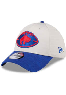 New Era Buffalo Bills Mens Grey 2024 Sideline Historic 39THIRTY Flex Hat