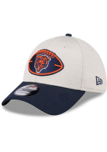 New Era Chicago Bears Mens Grey 2024 Sideline Historic 39THIRTY Flex Hat