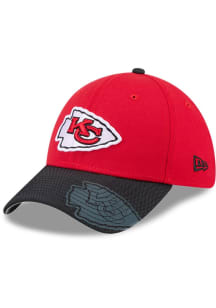 New Era Kansas City Chiefs Mens Red 2T Visor Hit 39THIRTY Flex Hat