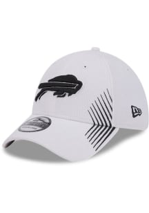 New Era Buffalo Bills Mens White Active 39THIRTY Flex Hat