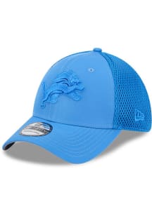 New Era Detroit Lions Mens Blue OTC Team Tone 39THIRTY Flex Hat