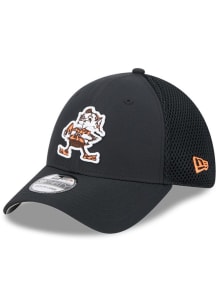 New Era Cleveland Browns Mens Black Team Tone 39THIRTY Flex Hat