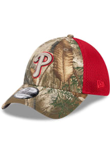 New Era Philadelphia Phillies Mens Green Camo 39THIRTY Flex Hat